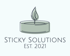 Scented Tealight Candle logo design