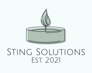 Scented Tealight Candle logo design