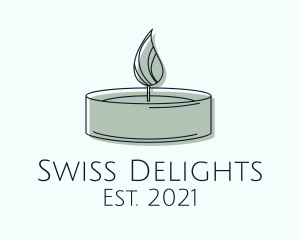 Scented Tealight Candle logo design