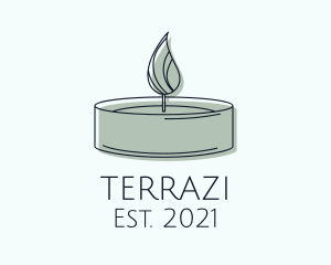 Scented Tealight Candle logo design