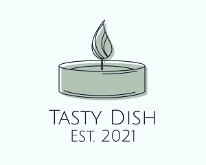 Scented Tealight Candle logo design