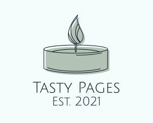 Scented Tealight Candle logo design