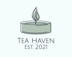 Scented Tealight Candle logo design