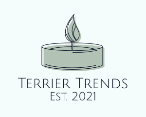 Scented Tealight Candle logo design