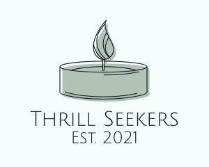 Scented Tealight Candle logo design