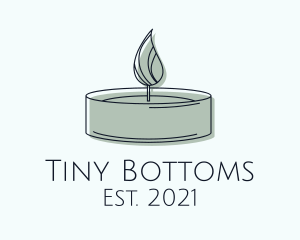 Scented Tealight Candle logo design