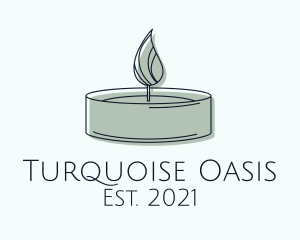 Scented Tealight Candle logo design