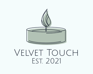 Scented Tealight Candle logo design