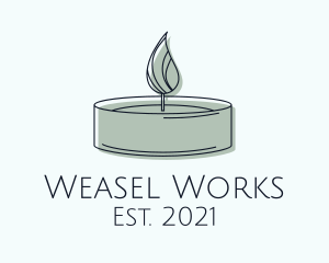 Scented Tealight Candle logo design