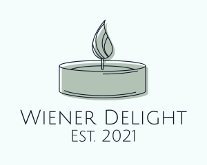 Scented Tealight Candle logo design