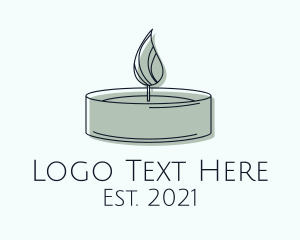 Souvenir - Scented Tealight Candle logo design