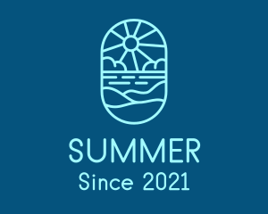 Blue Summer Resort  logo design