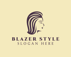 Beautiful Lady Hair Styling logo design