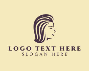 Beautiful Lady Hair Styling Logo