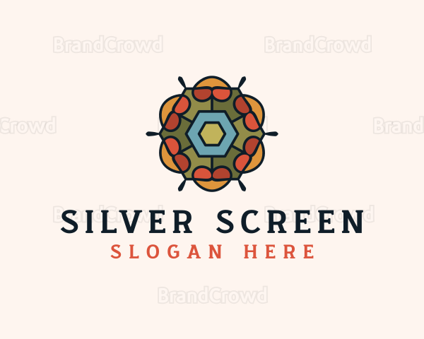 Flower Lantern Mosaic Logo