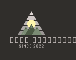 Campsite - Mountain Peak Adventure logo design