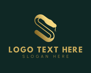 Herpetologist - Elegant Serpent Letter S logo design