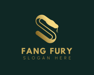 Fangs - Elegant Serpent Letter S logo design