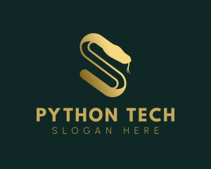 Python - Elegant Serpent Letter S logo design