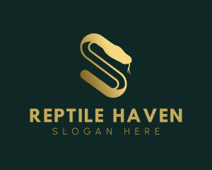 Herpetology - Elegant Serpent Letter S logo design