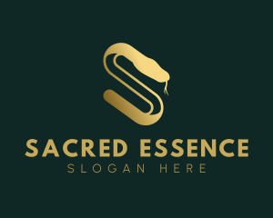 Elegant Serpent Letter S logo design