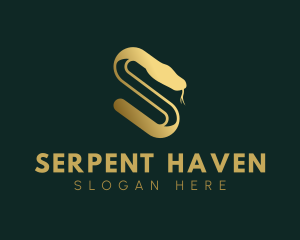 Elegant Serpent Letter S logo design