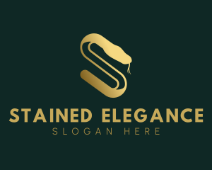 Elegant Serpent Letter S logo design