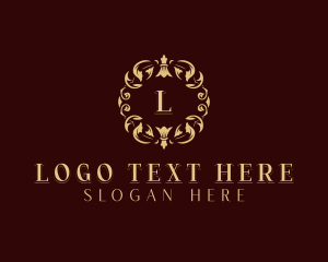 Stylish Floral Salon Logo