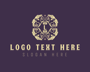 Floral Garden Wedding Logo