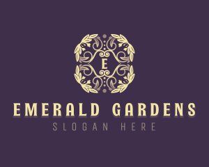 Floral Garden Wedding logo design