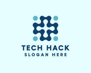 Digital Tech Cross logo design