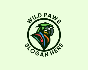 Wild Parrot Bird logo design