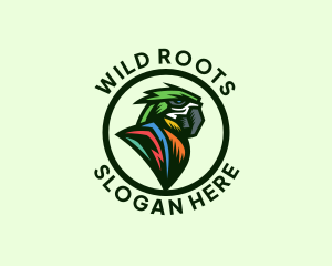 Wild Parrot Bird logo design