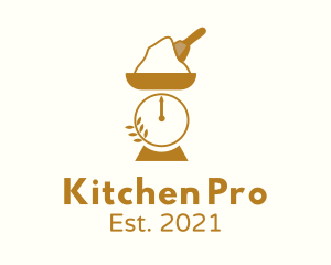 Kitchen Weighing Scale logo design