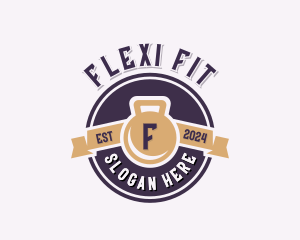 Kettlebell Fitness Workout logo design