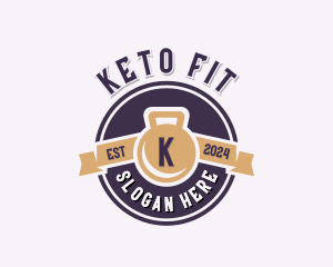 Kettlebell Fitness Workout logo design