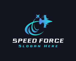 Jet Aircraft Flight  logo design