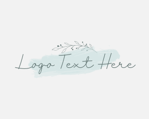 Lettering - Feminine Floral Boutique logo design