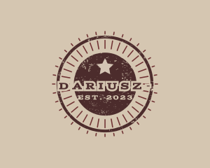 Texas - Rustic Western Sunrays logo design