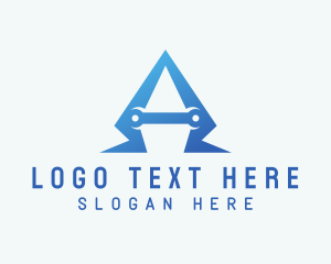 Techology - Repair Letter A logo design