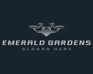 Aerial Quadcopter Drone Logo