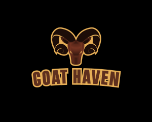 Ram Animal Horn logo design