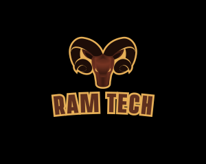 Ram - Ram Animal Horn logo design