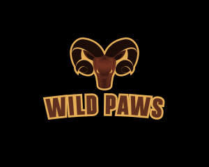 Animal - Ram Animal Horn logo design