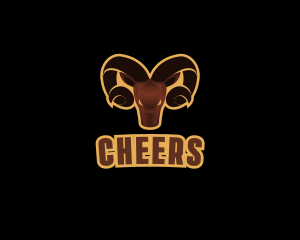 Ram Animal Horn logo design