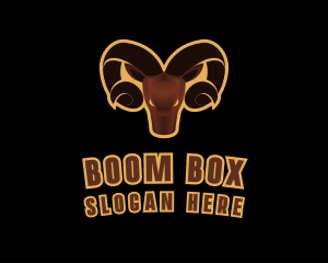 Ram Animal Horn logo design