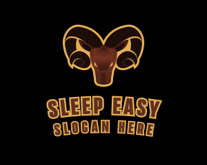 Ram Animal Horn logo design