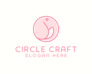 Feminine Round Elephant logo design