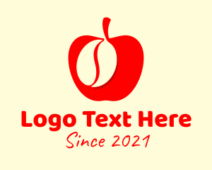 Apple - Apple Coffee Bean logo design