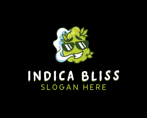 Indica - Marijuana Bud Cannabis logo design